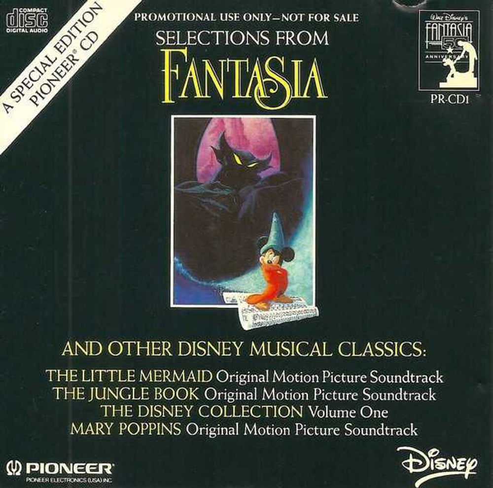 Walt Disney Selections From Fantasia US Promo CD single (CD5 / 5") PR-CD1