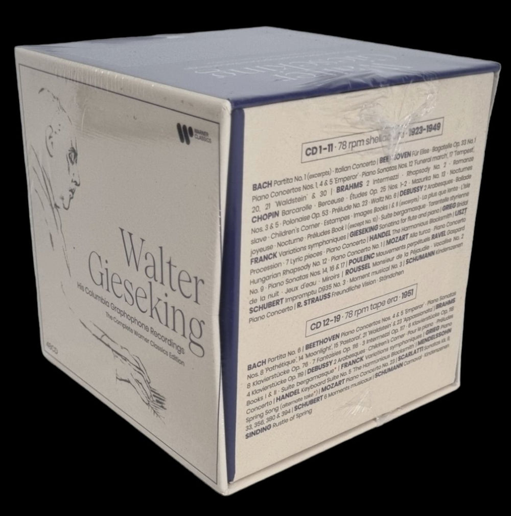 Walter Gieseking His Columbia Graphophone Recordings: The Complete Warner Classics Edition German CD Album Box Set XCLDXHI805117