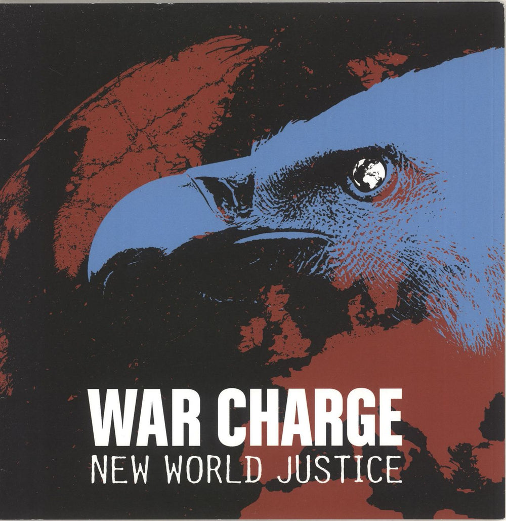 War Charge New World Justice - Blue Vinyl German 7" vinyl single (7 inch record / 45) FAREWELL20