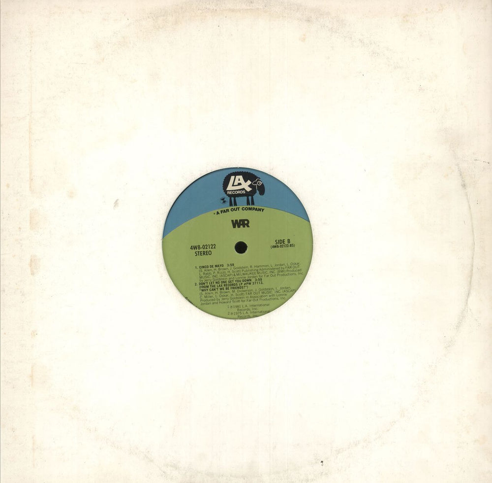 War Cinco De Mayo US 12" vinyl single (12 inch record / Maxi-single)