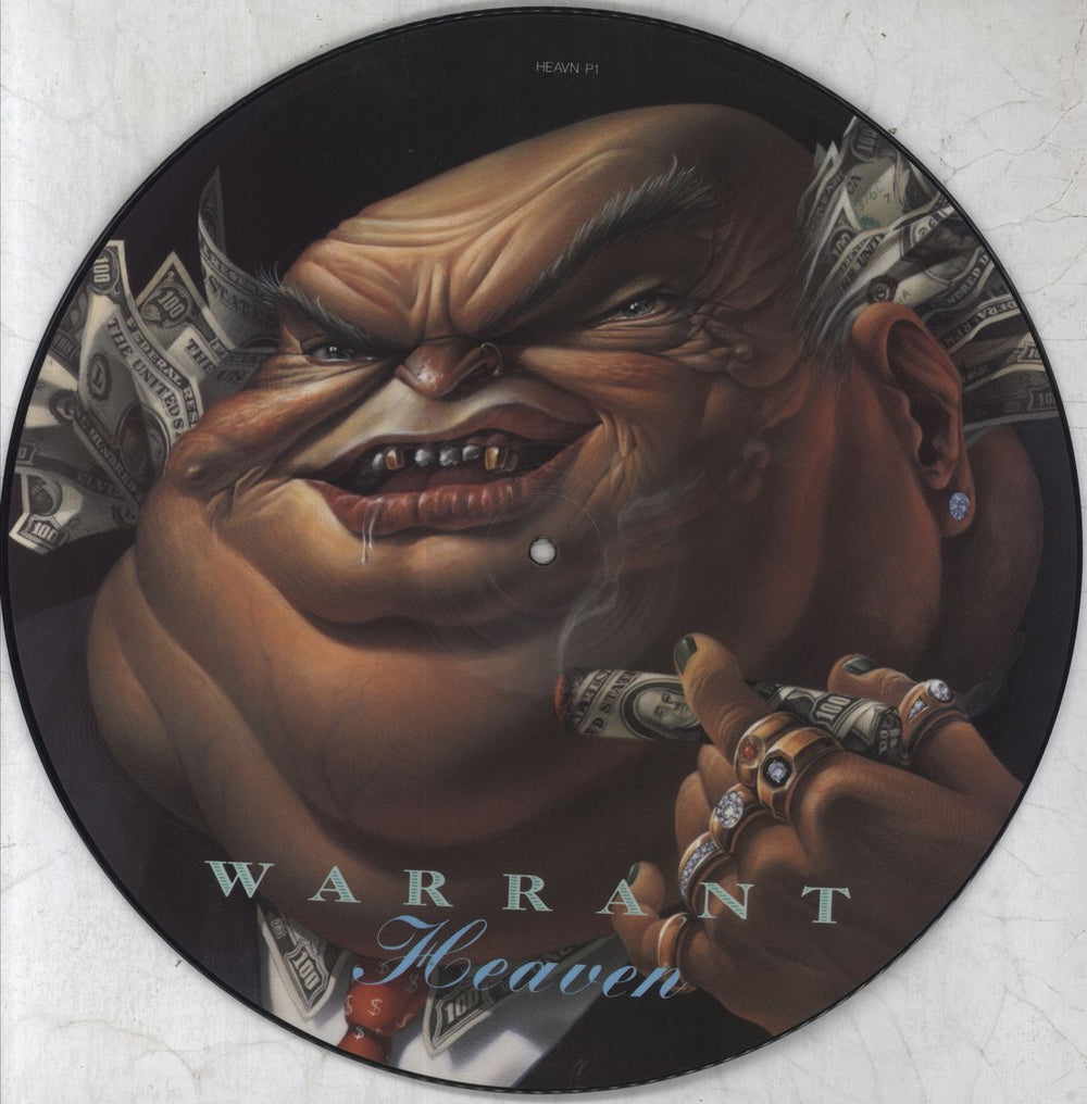 Warrant Heaven UK 12" vinyl picture disc (12 inch picture record) HEAVNP1