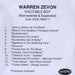 Warren Zevon Excitable Boy - Remastered & Expanded UK CD-R acetate WZVCREX575119