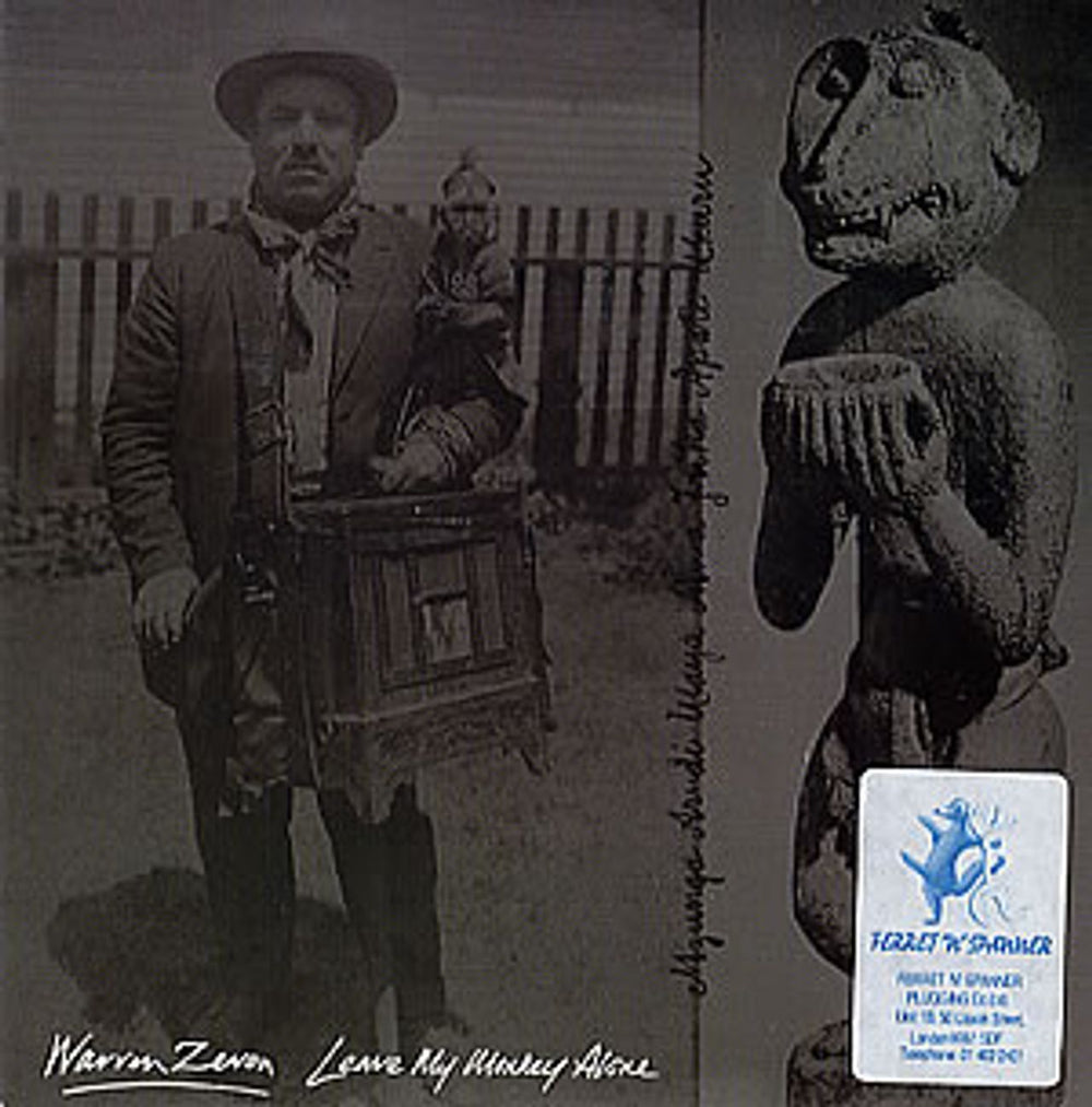 Warren Zevon Leave My Monkey Alone UK 7" vinyl single (7 inch record / 45) VS976