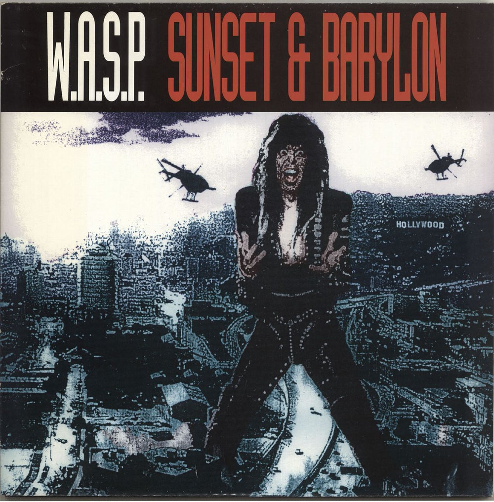 WASP Sunset & Babylon - Gatefold UK 12" vinyl single (12 inch record / Maxi-single) 12CLG698