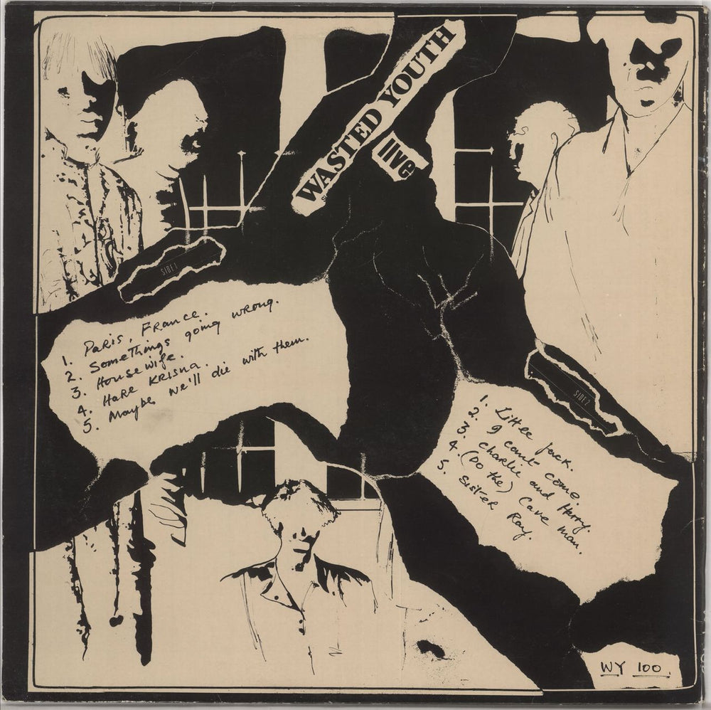 Wasted Youth (UK) Live UK vinyl LP album (LP record)