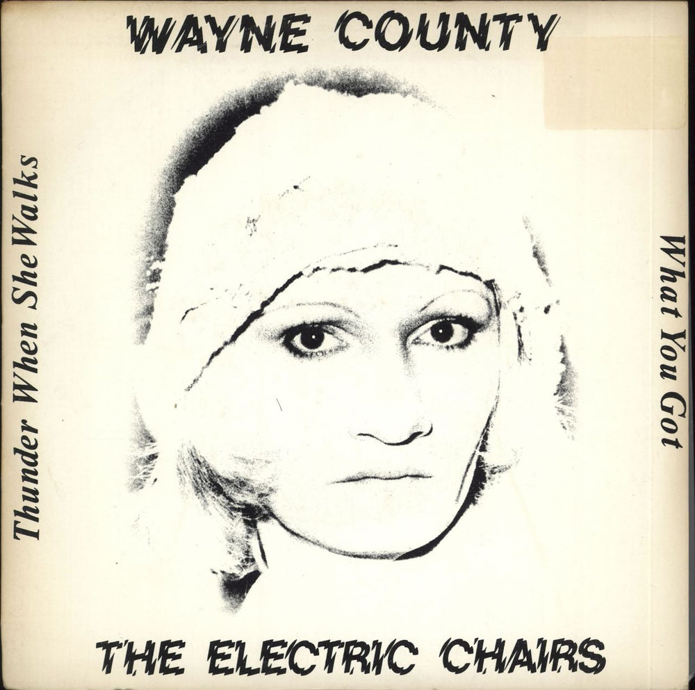Wayne County & The Electric Chairs Thunder When She Walks - EX UK 7" vinyl single (7 inch record / 45) IL005