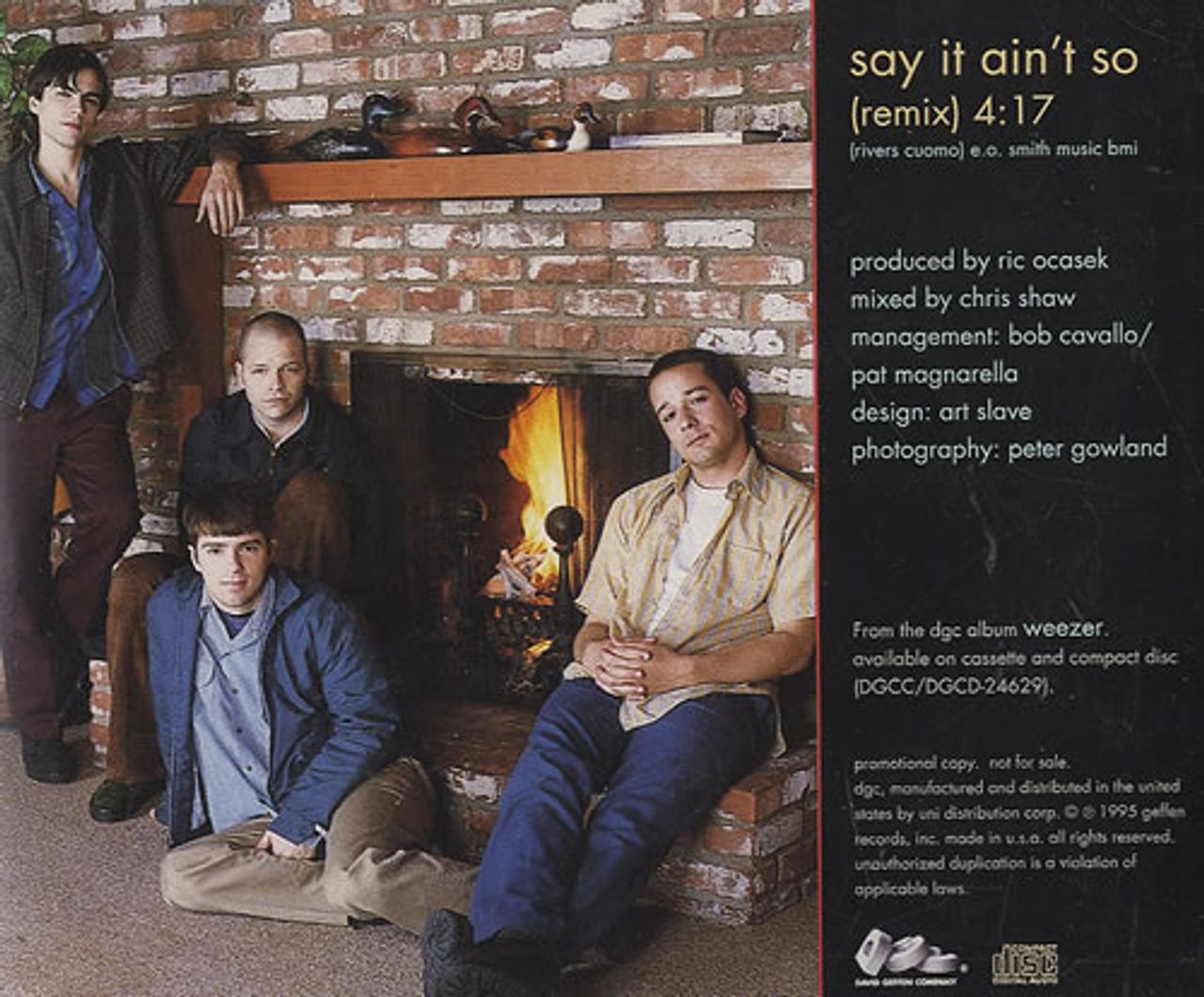 Weezer Say It Ain't So US Promo CD single — RareVinyl.com