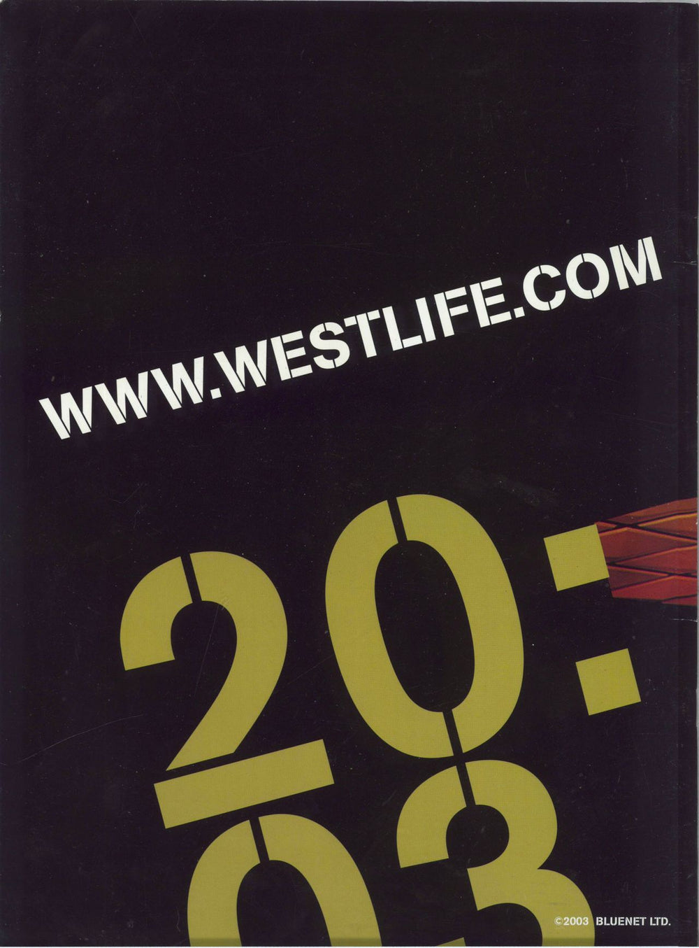 Westlife Unbreakable Tour UK tour programme