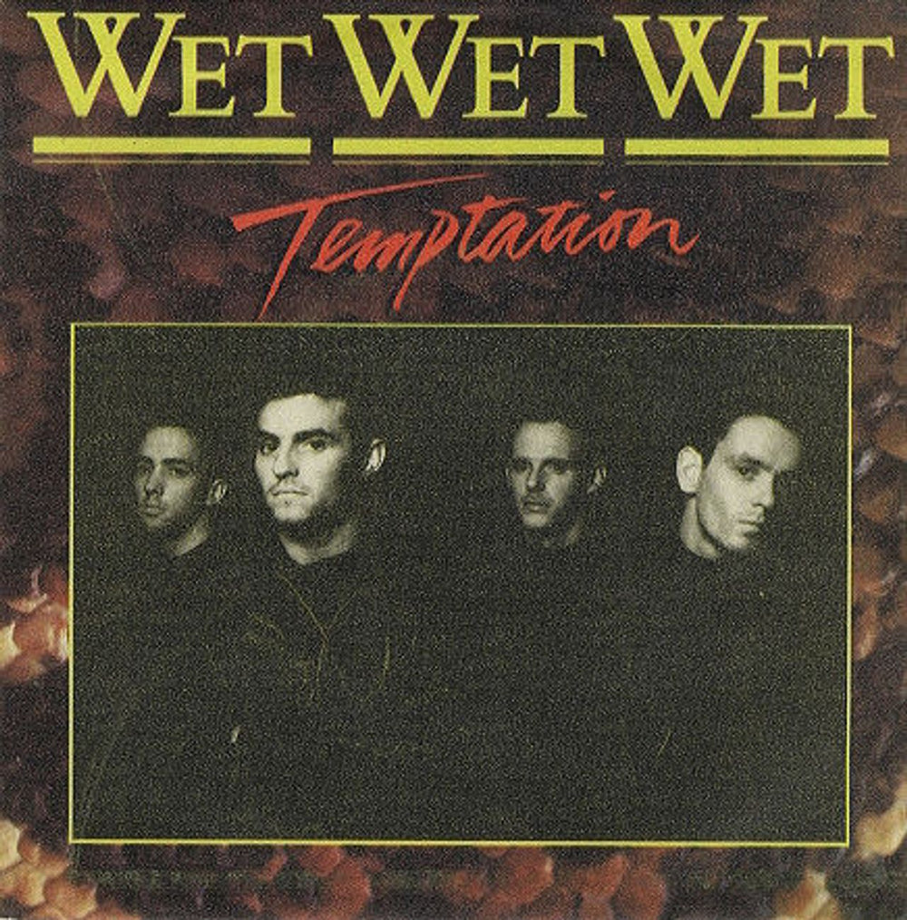 Wet Wet Wet Temptation Spanish 7" vinyl single (7 inch record / 45) 870227-7