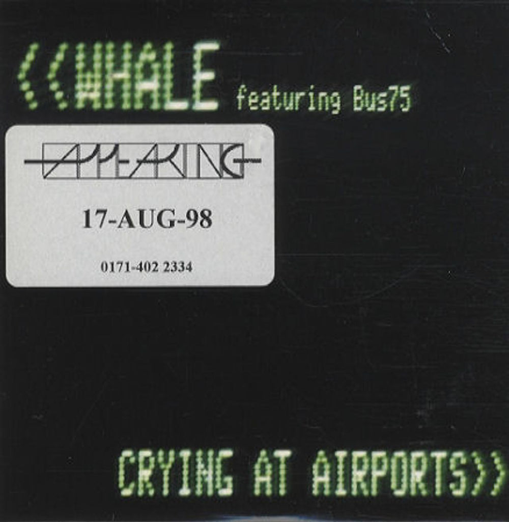 Whale Crying At Airports UK Promo CD single (CD5 / 5") HUTCDP102