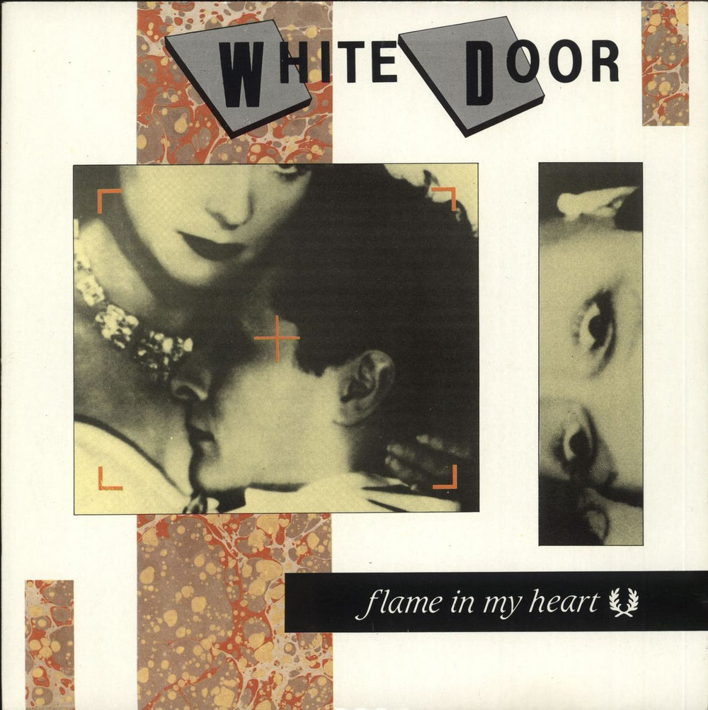 White Door Flame In My Heart UK 7" vinyl single (7 inch record / 45) CLAY37