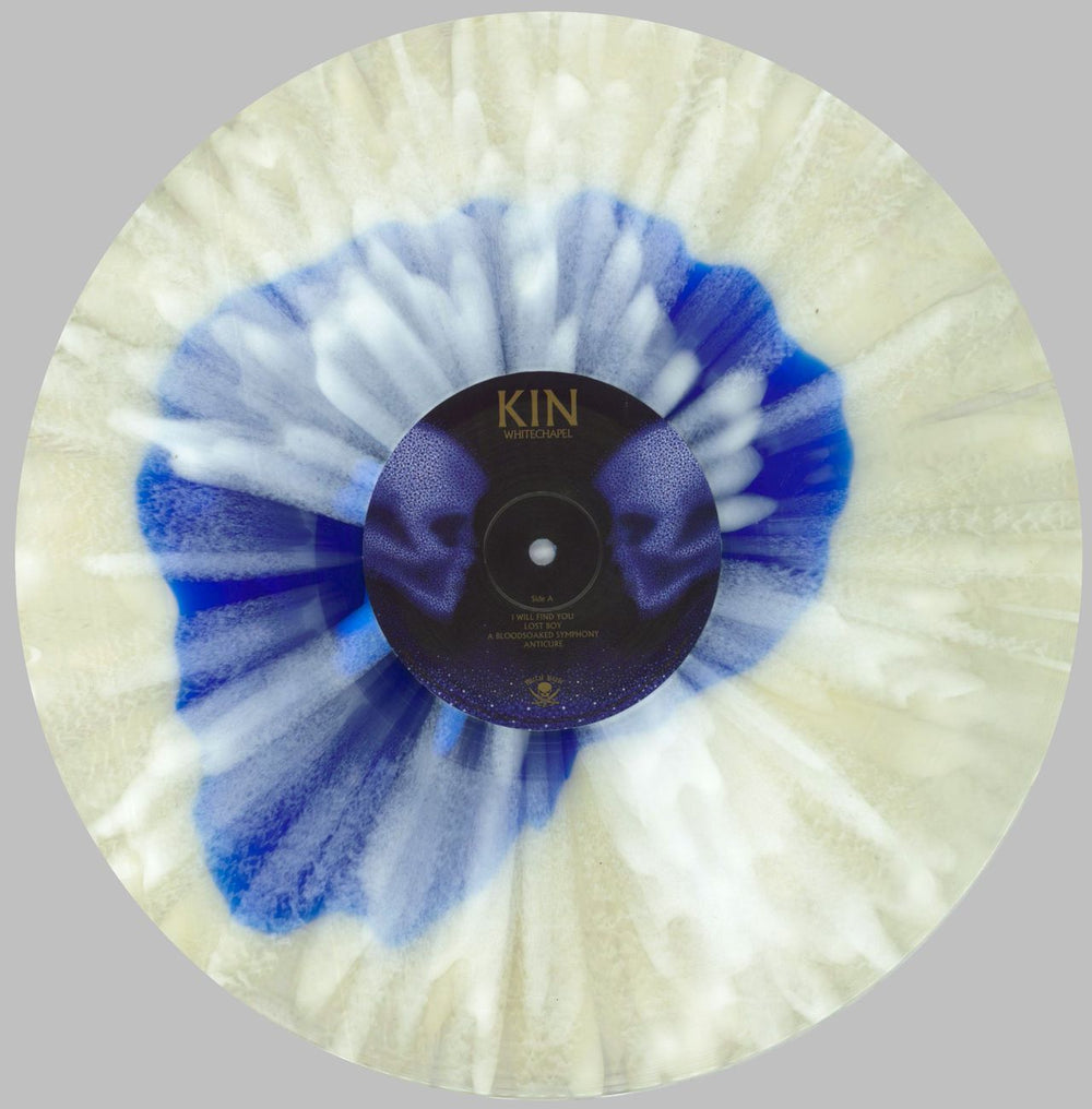 Whitechapel Kin - Milky Clear with Blue Blob and Splatter Vinyl German 2-LP vinyl record set (Double LP Album) Y012LKI825891