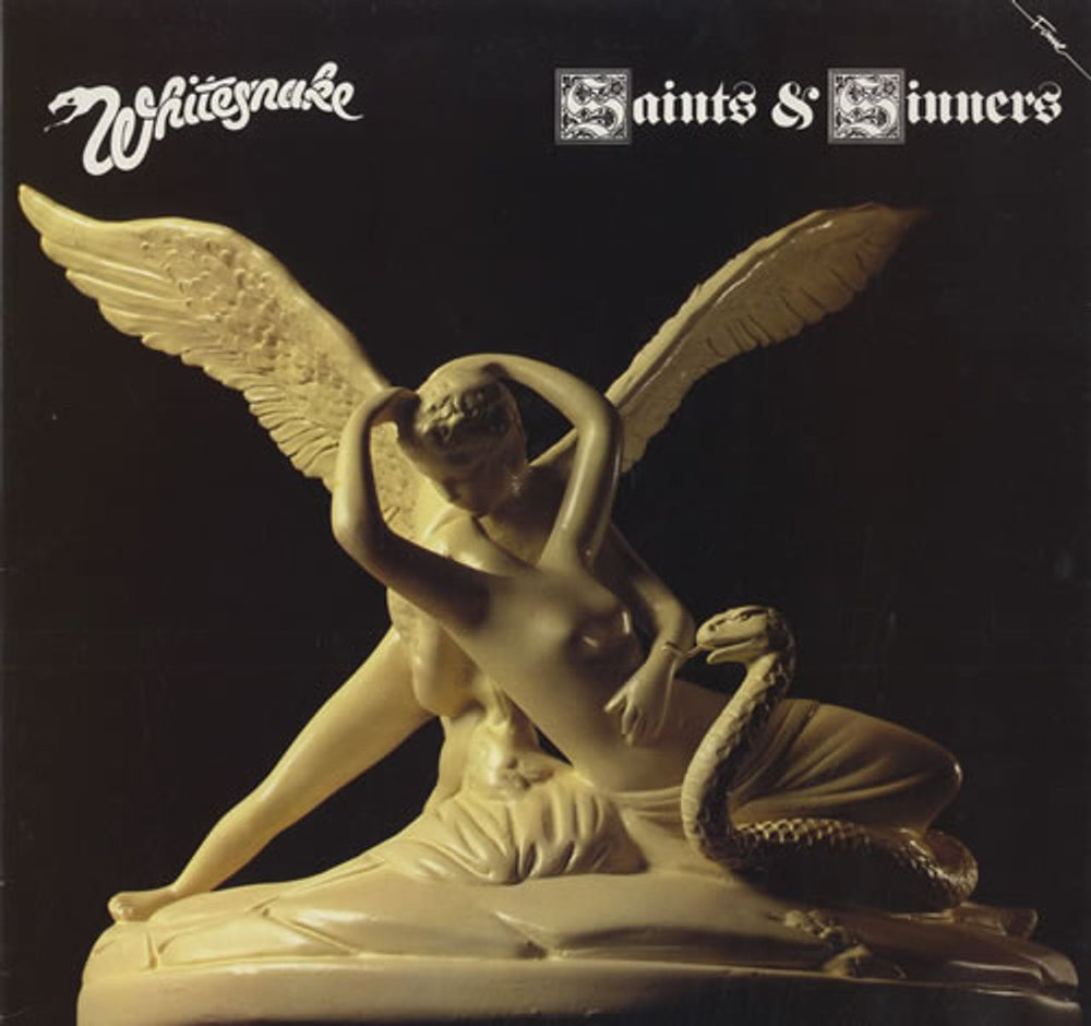 Whitesnake Saints & Sinners UK vinyl LP album (LP record) FA3177