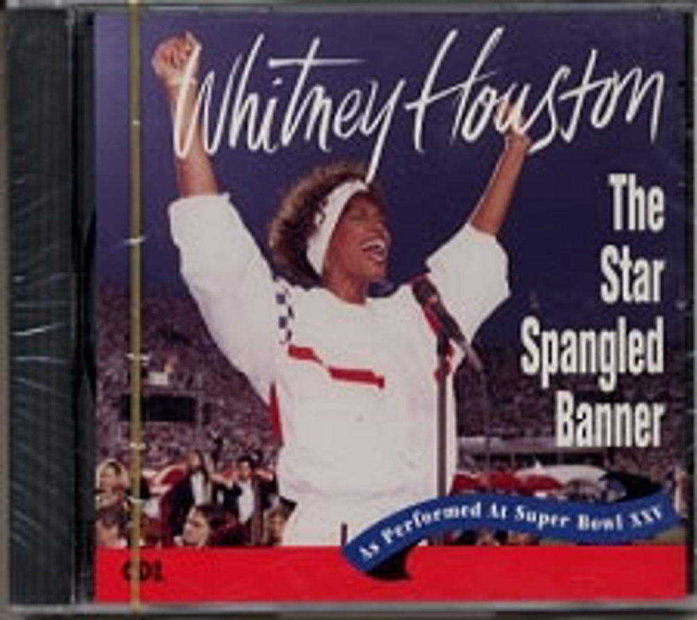 Whitney Houston The Star Spangled Banner US CD single (CD5 / 5") ASCD-2207