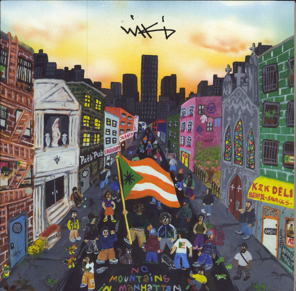 Wiki No Mountains In Manhattan - 'Dank' Green Vinyl + Flag Poster US 2-LP vinyl record set (Double LP Album) XL878LP