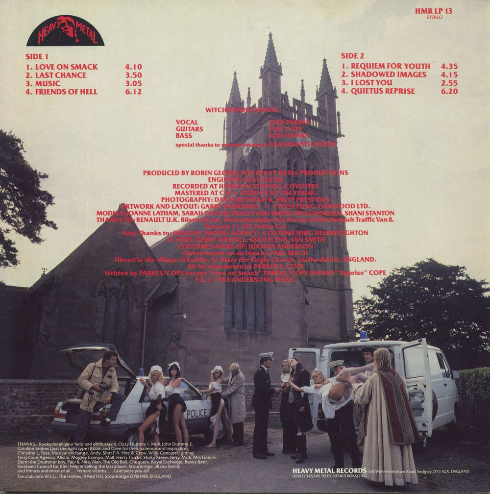 Witchfinder General Friends Of Hell UK vinyl LP album (LP record)