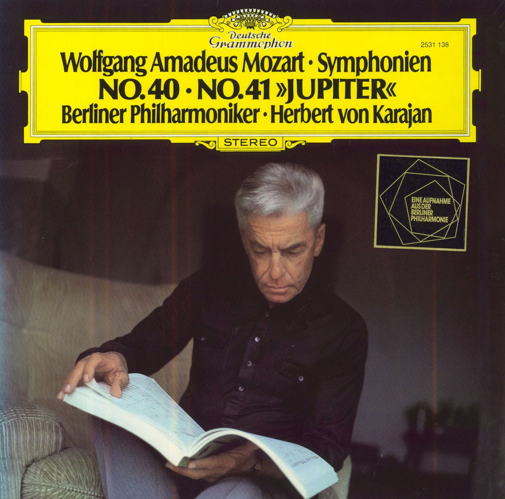 Wolfgang Amadeus Mozart Mozart: Symphonien No. 40 & No. 41 "Jupiter" UK vinyl LP album (LP record) 2531138