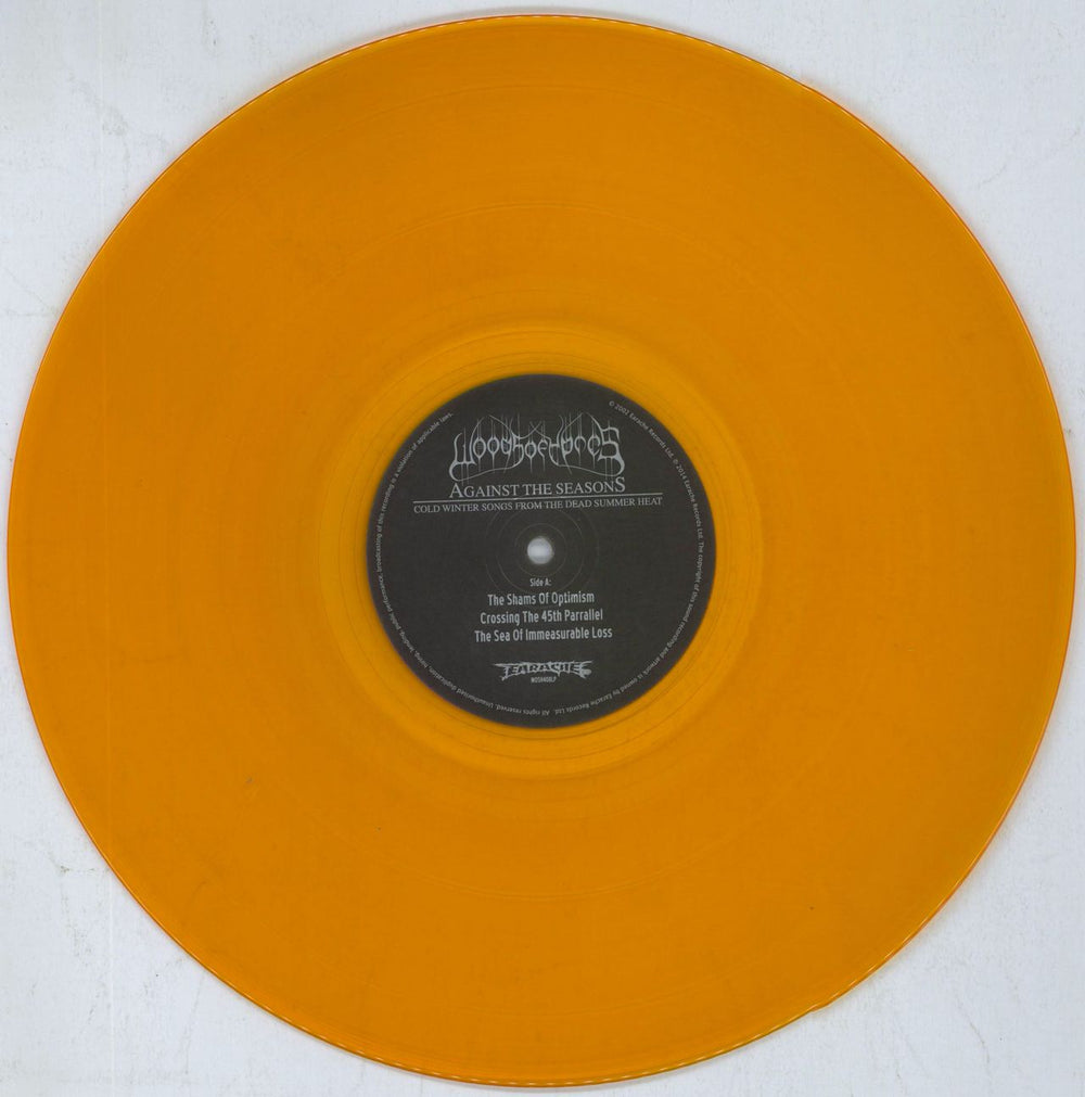 Woods Of Ypres Against The Seasons - Cold Winter Songs From The Dead Summer Heat - Orange UK 12" vinyl single (12 inch record / Maxi-single) 3R912AG820796