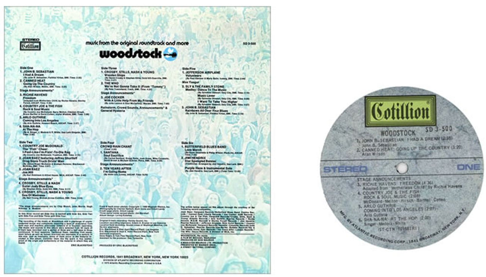 Woodstock Woodstock US 3-LP vinyl record set (Triple LP Album) WP03LWO462525