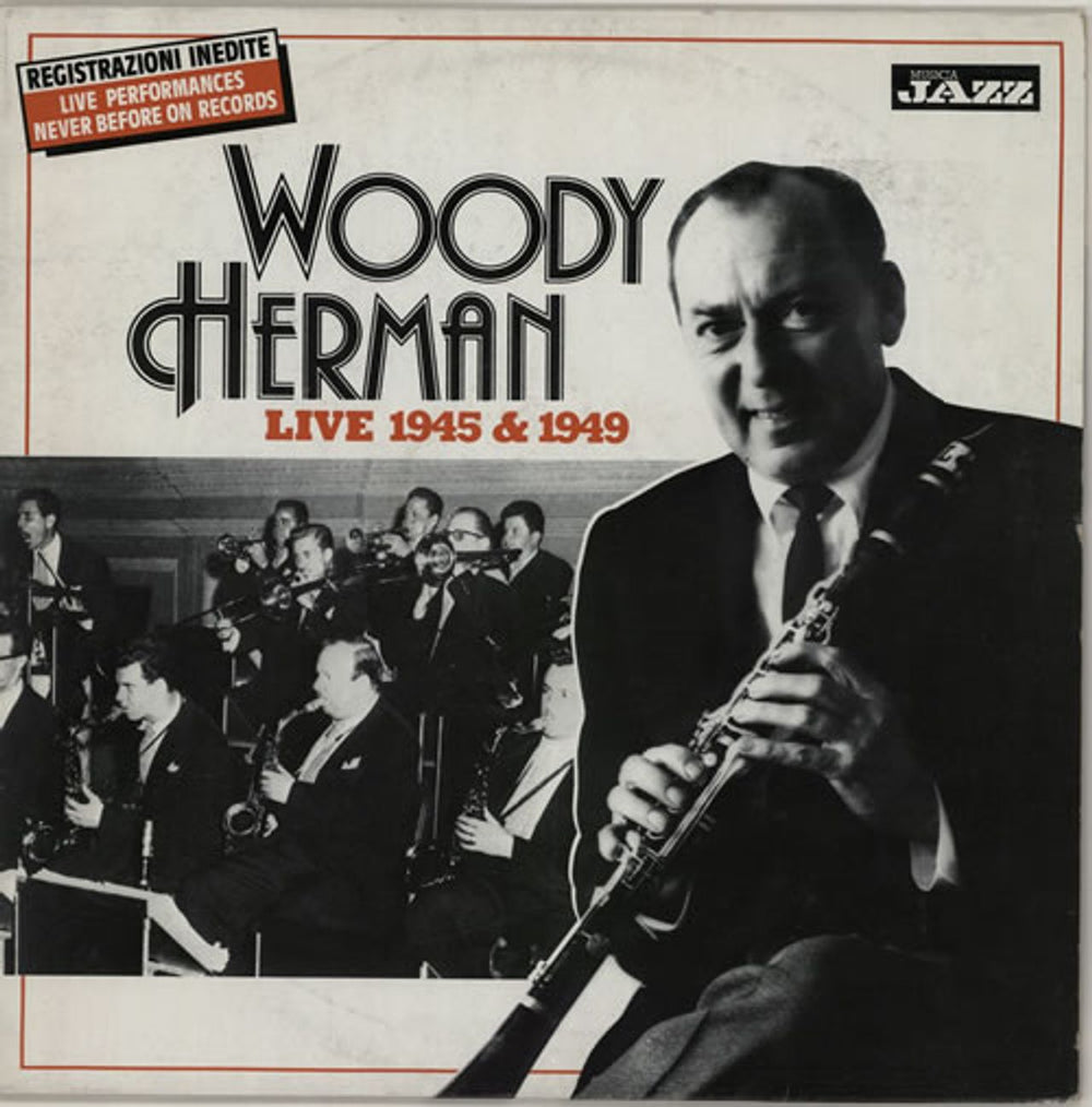 Woody Herman Live 1945 & 1949 Italian vinyl LP album (LP record) 2MJP1027