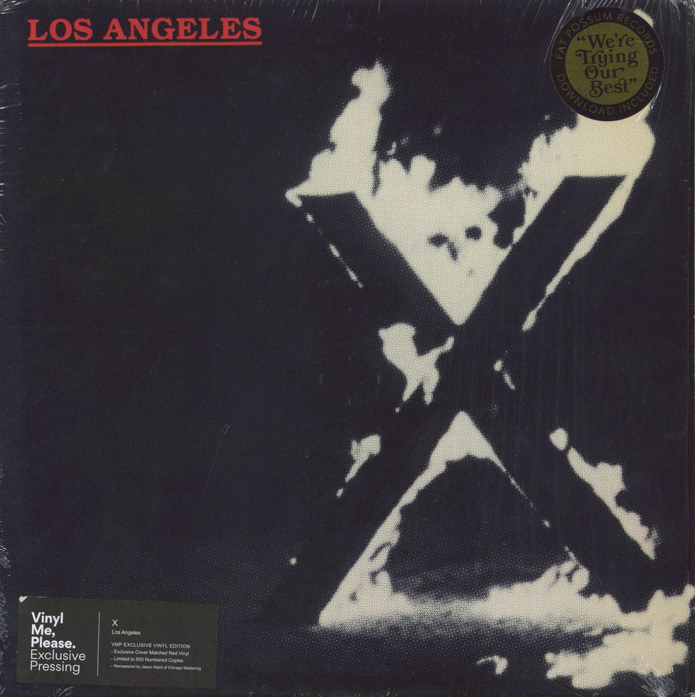 X Los Angeles - Vinyl Me, Please - Red Vinyl US vinyl LP album (LP record) FP-1695-1