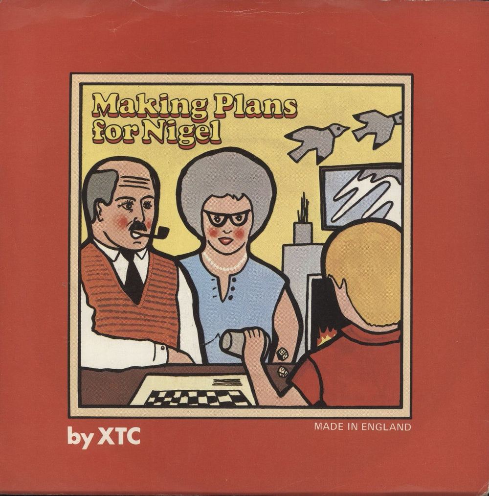 XTC Making Plans For Nigel - Grey labels UK 7" vinyl single (7 inch record / 45) VS282