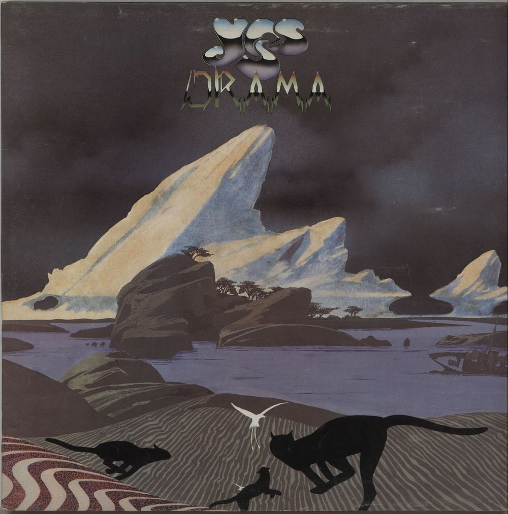 Yes Drama + Tour Programme UK vinyl LP album (LP record) K50736