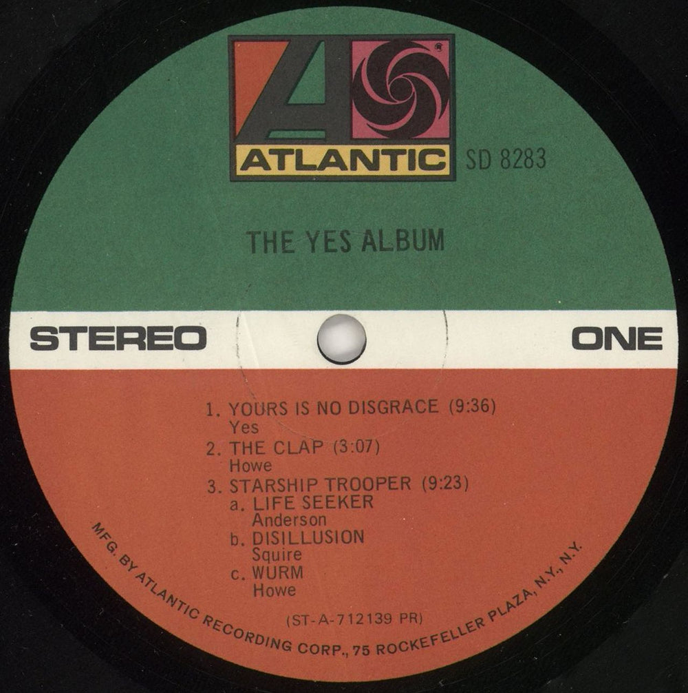 Yes The Yes Album US vinyl LP album (LP record) YESLPTH601560