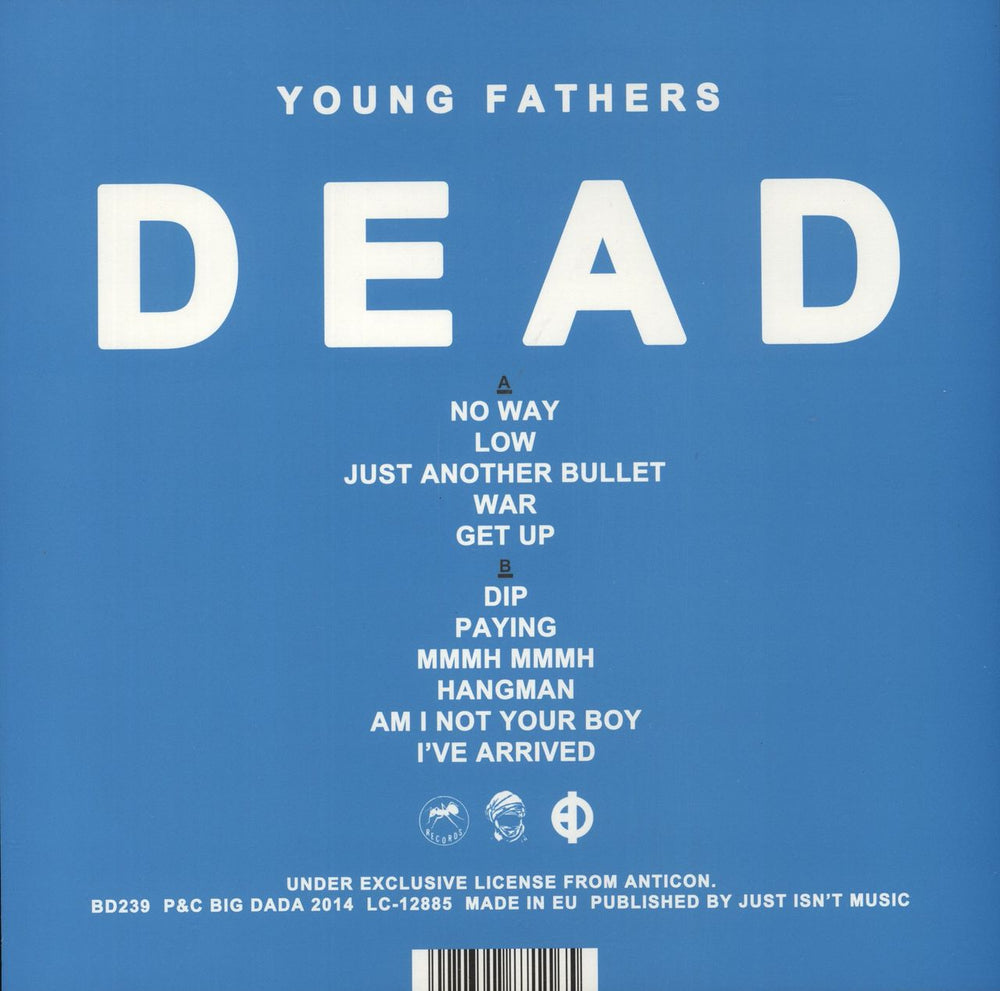 Young Fathers Dead UK vinyl LP album (LP record) 5021392871165