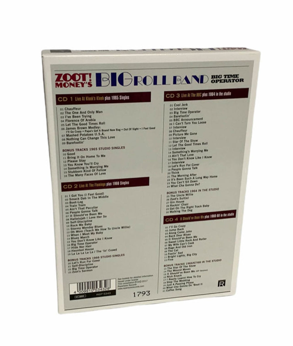 Zoot Money Big Time Operator German 4-CD album set ZOO4CBI776247
