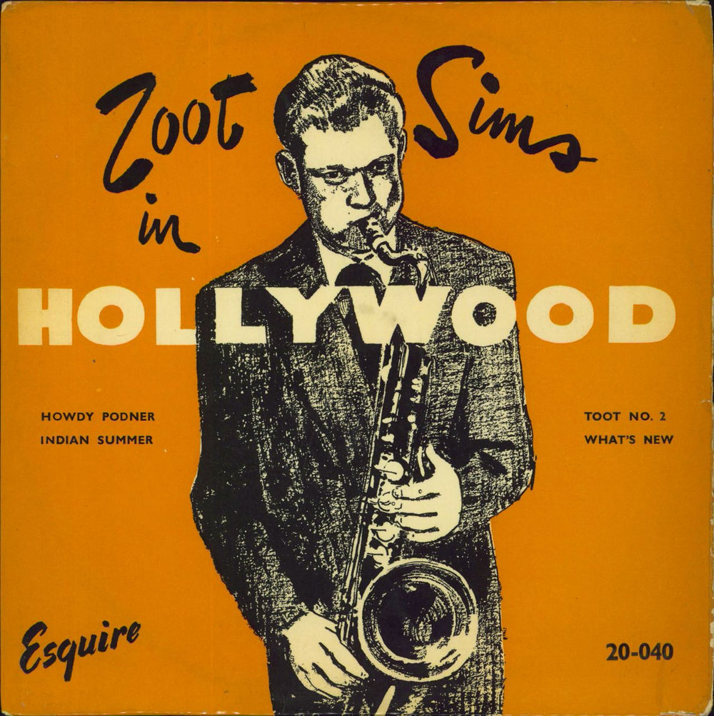 Zoot Sims In Hollywood UK 10" vinyl single (10 inch record) 20-040