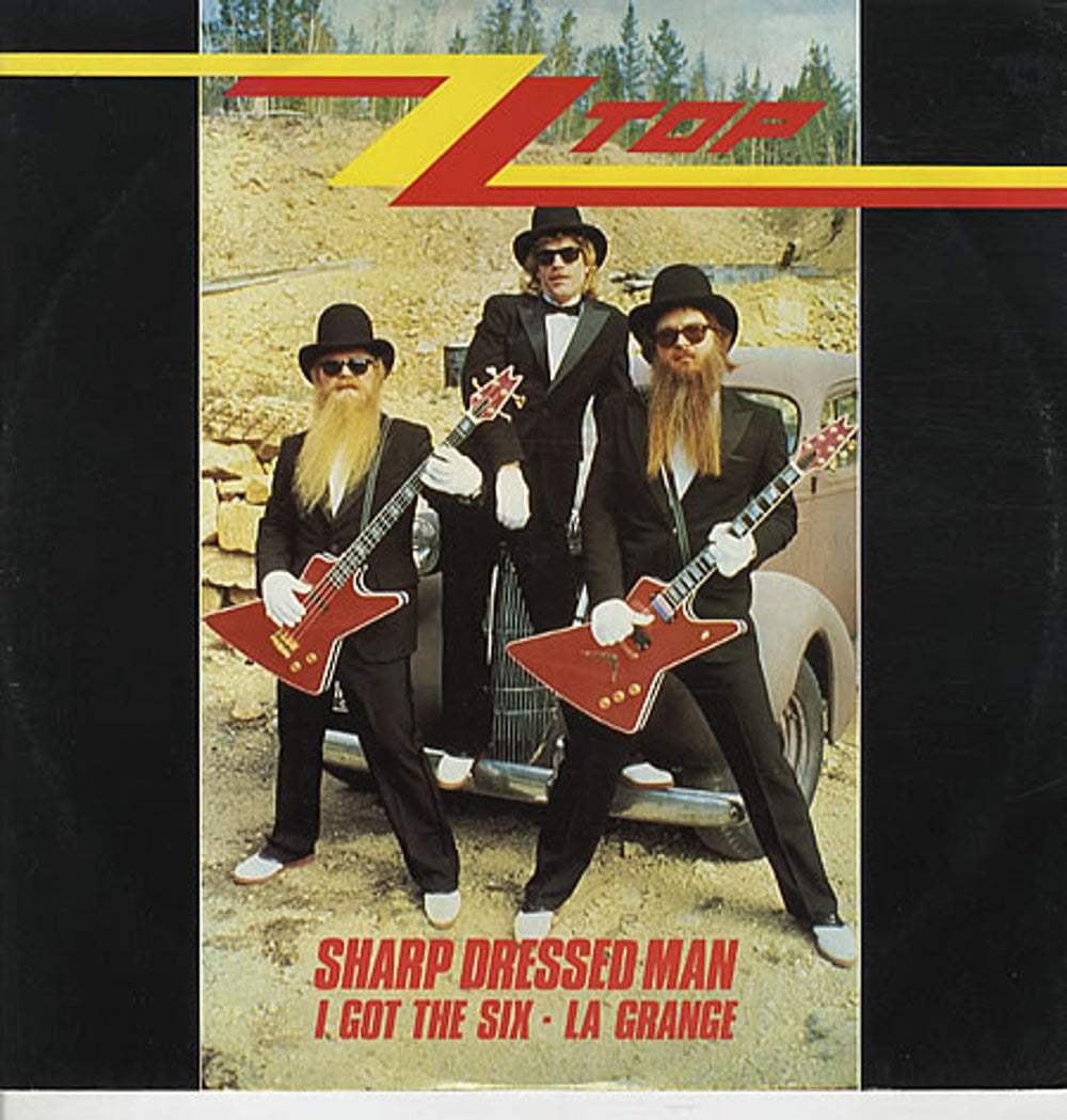 ZZ Top Sharp Dressed Man UK 12" vinyl single (12 inch record / Maxi-single) W9576T